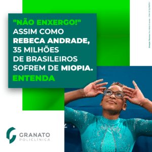 Assim como a ginasta Rebeca Andrade, 35 milhões de brasileiros sofrem de miopia